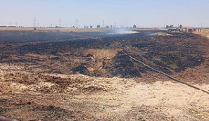حريق بريف درعا