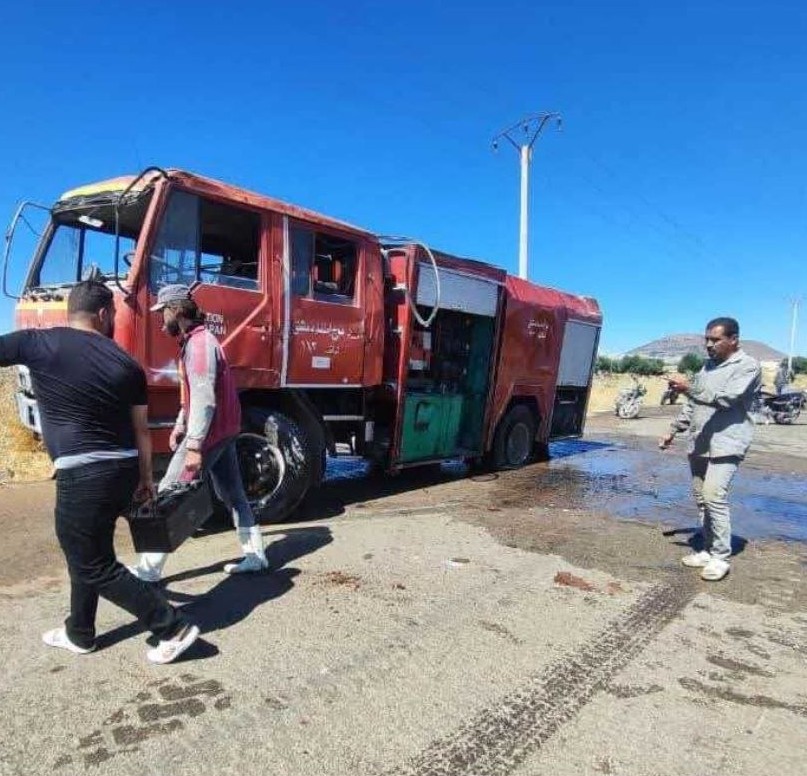 إصابة ثلاثة من رجال الإطفاء بانقلاب آلية في ريف درعا