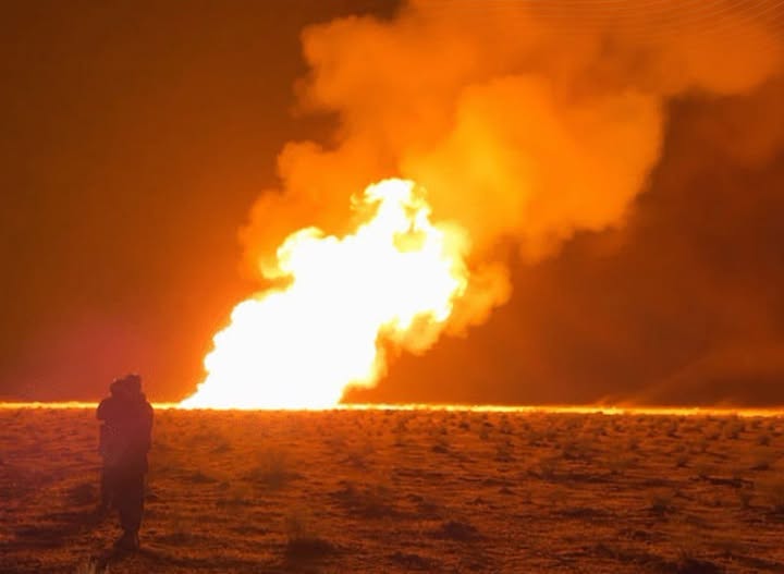 حريق في خط الغاز بين الشولا ودير الزور والشركة السورية للبترول ترجعه إلى عمل تخريبي