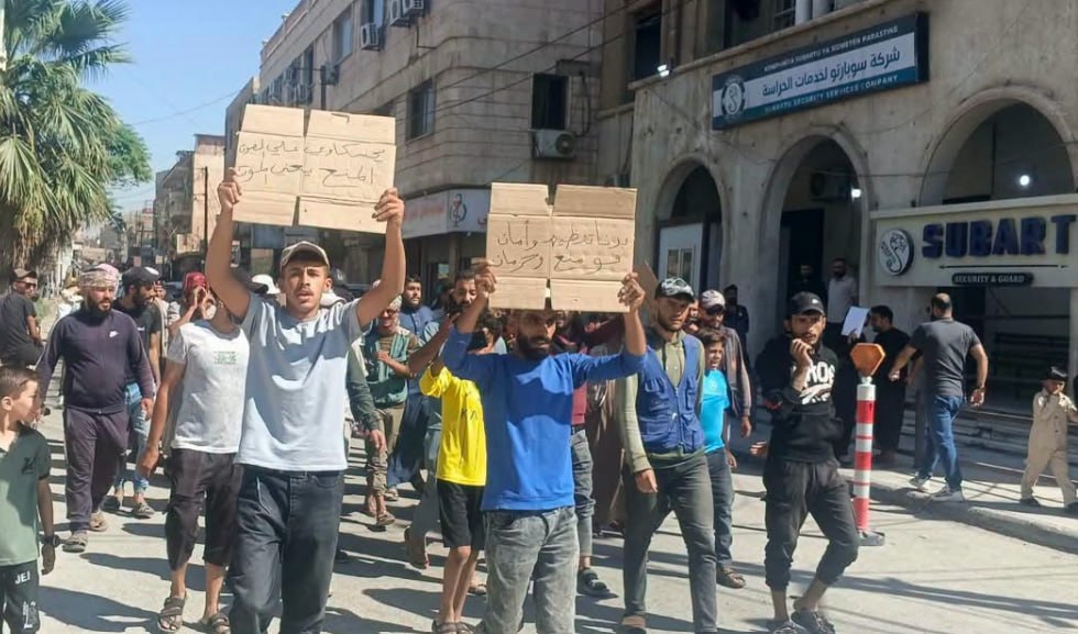 وقفة لأصحاب الدراجات في الحسكة احتجاجاً على مصادرتها