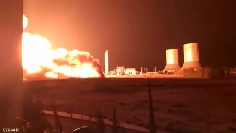 انفجار خط غاز في محطة تشرين يخرج ثلاث محطات كهرباء عن الخدمة بريف دمشق