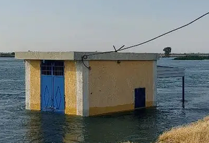 خروج محطة مياه في الرقة