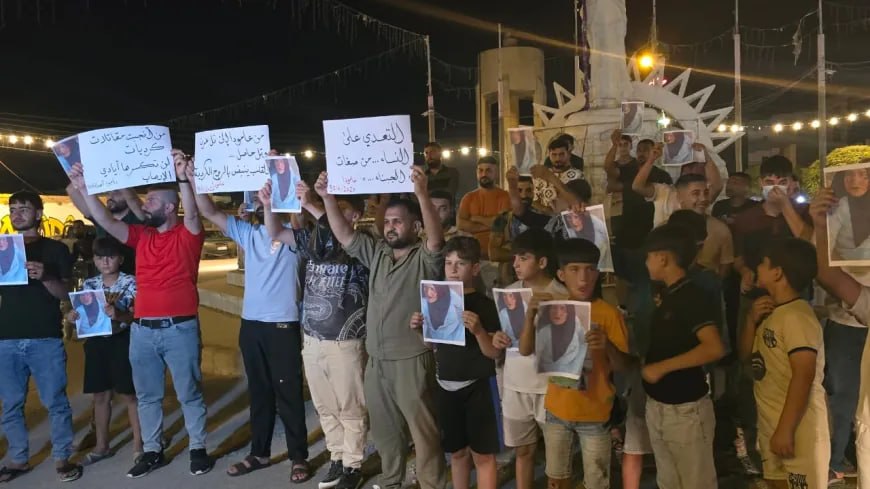 وقفة تضامنية في عامودا مع أهالي تل عران وتل حاصل