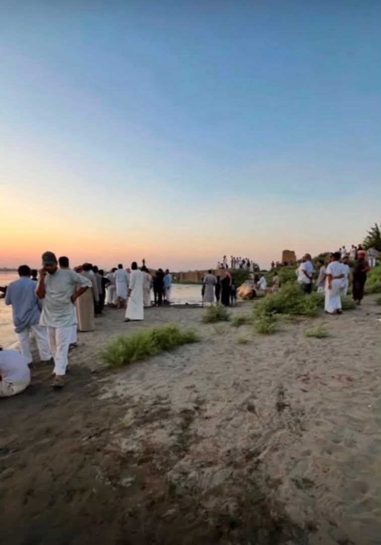 البحث عن طفل غرق في نهر الفرات قرب غرانيج شرقي دير الزور
