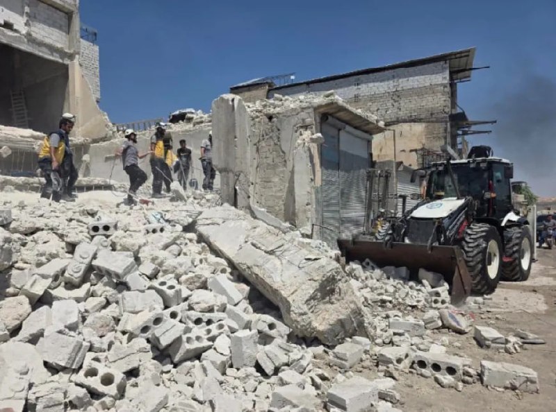 انهيار مبنى في حلب