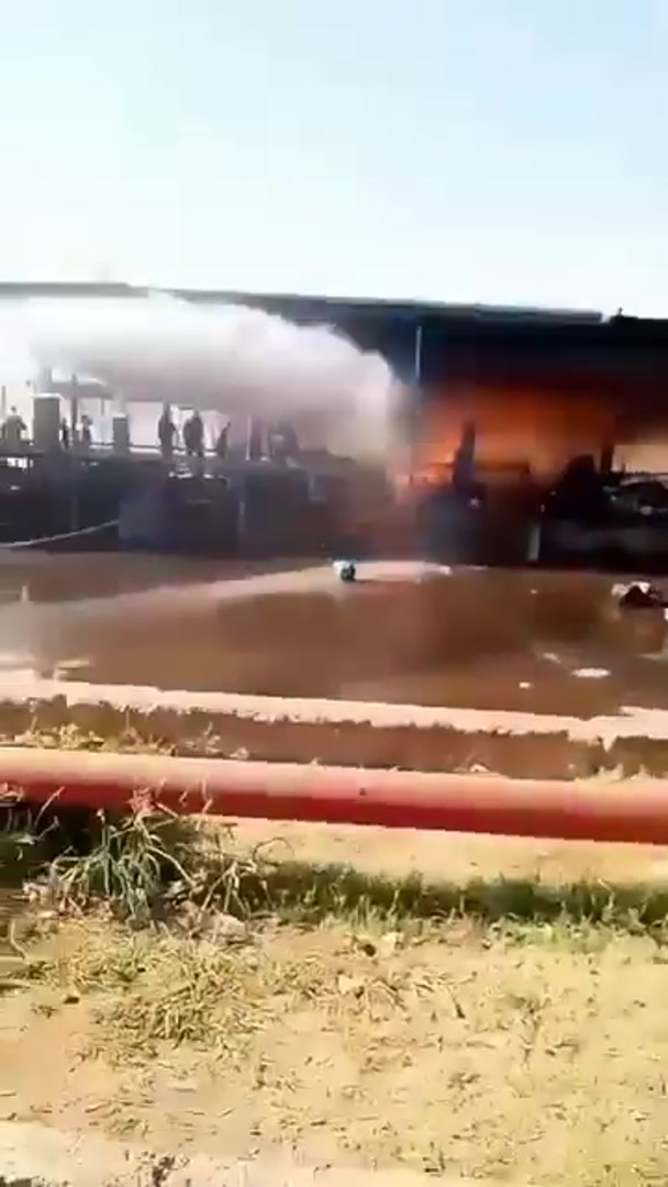 إصابات جراء حريق وانفجار في معمل للغاز بمدينة عدرا بريف دمشق