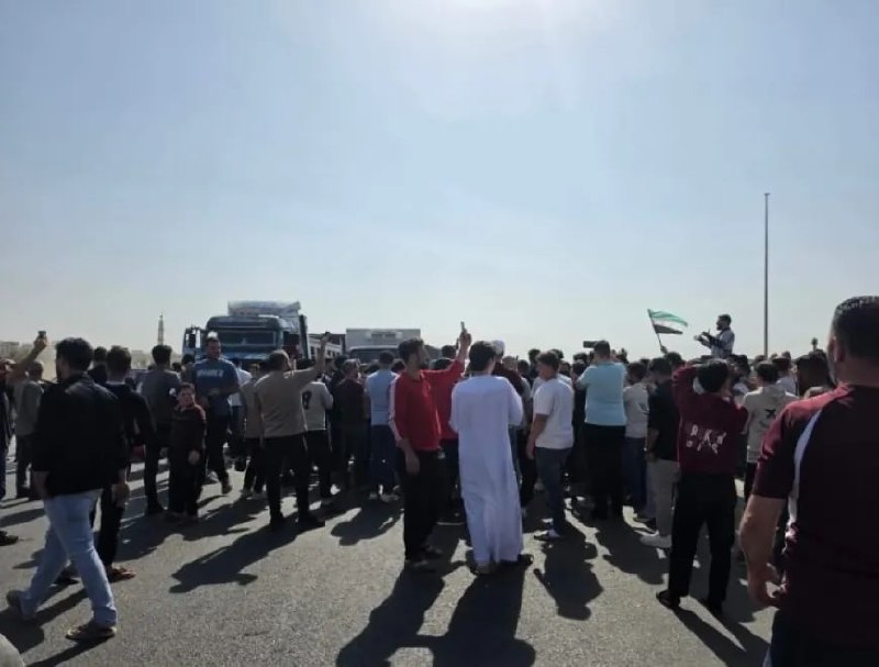 أهالي جوبر يقطعون المتحلق الجنوبي احتجاجًا على تأخر إعادة الإعمار